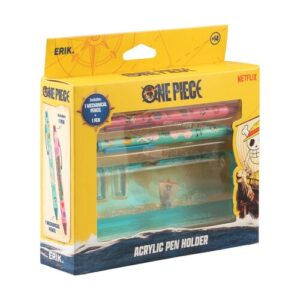 One Piece Going Merry set of pencil, pen and acrylic stand