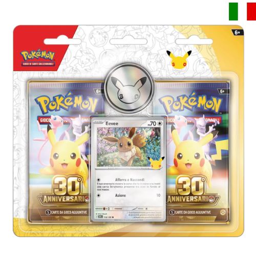 Pokemon 30° Anniversario – Blister 2 Buste ITA Pokemon 30° Anniversario – Blister 2 Buste ITA
