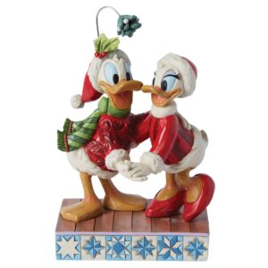Paperino e paperina Natale vischio
